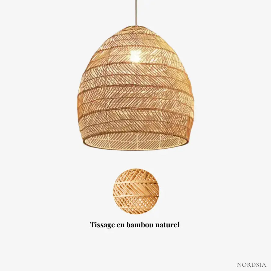Suspension en bambou au design nordique Ø 25 cm | Dome