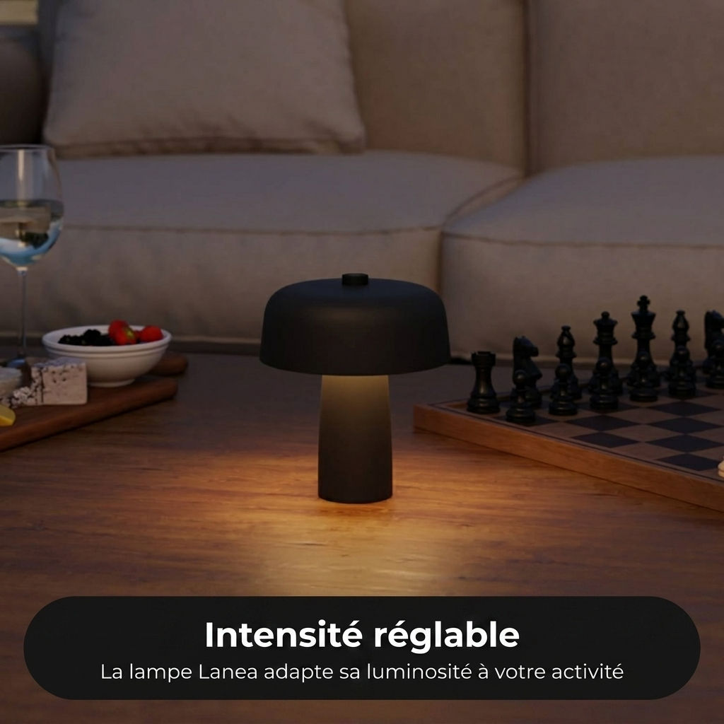 Lampe Lanea vue installation sans fil 16,5 cm - Lumalia