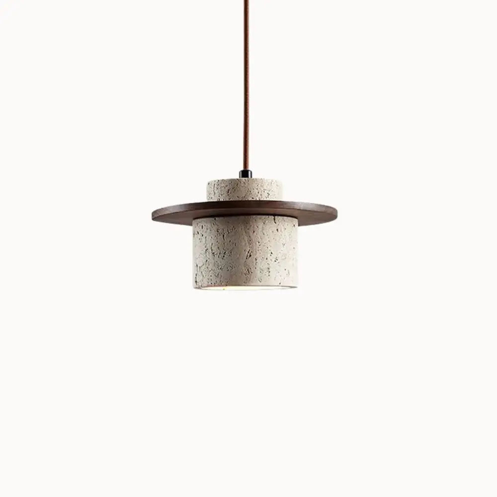 Suspension scandinave en travertin Ø 20 cm | Ålesund