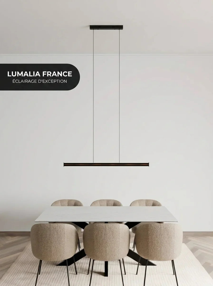 Suspension Kalea DALI vue détail aluminium - Lumalia