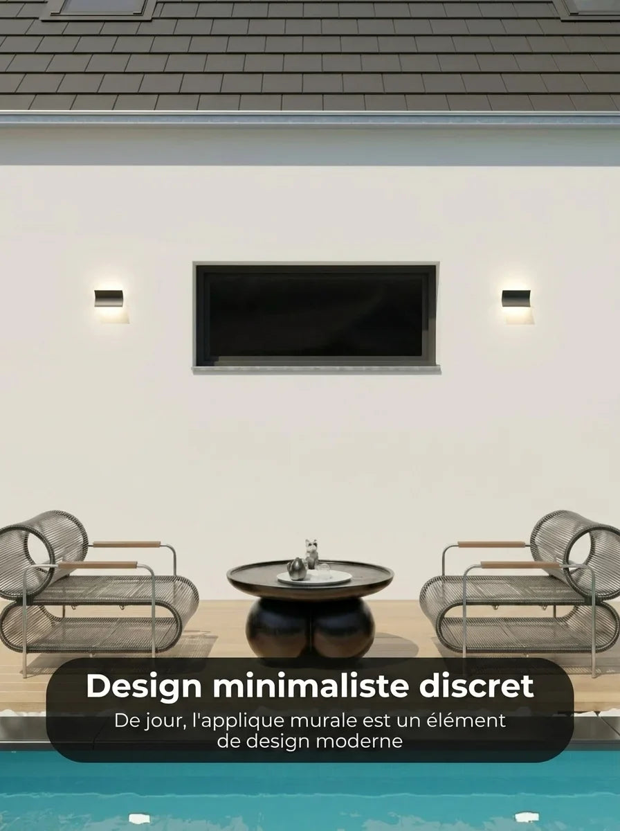 Applique murale Alva vue installation murale - Lumalia