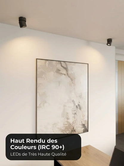 Plafonnier Esol vue ambiance salon couloir - Lumalia