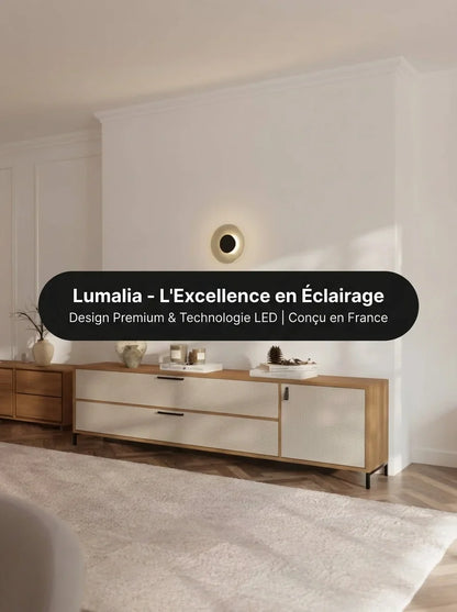 Applique murale Asol vue installation 32 cm - Lumalia