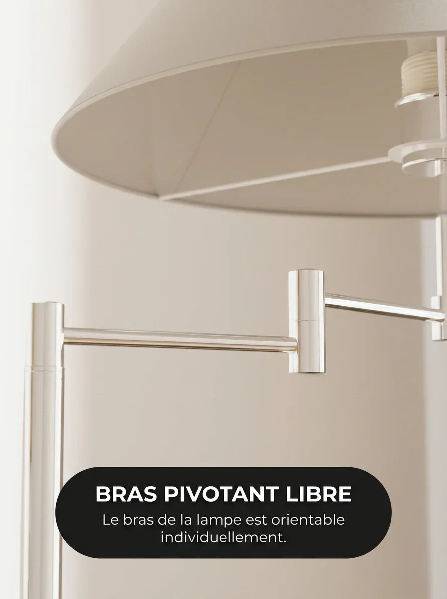 Lampadaire Melo vue éclairage E27 LED 2700 K - Lumalia