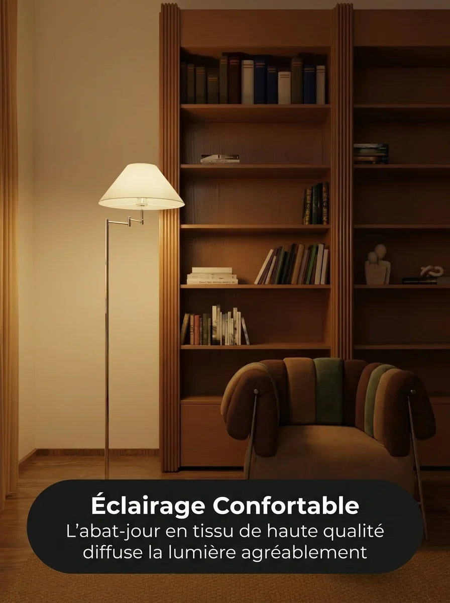 Lampadaire Melo vue installation hauteur ajustable - Lumalia