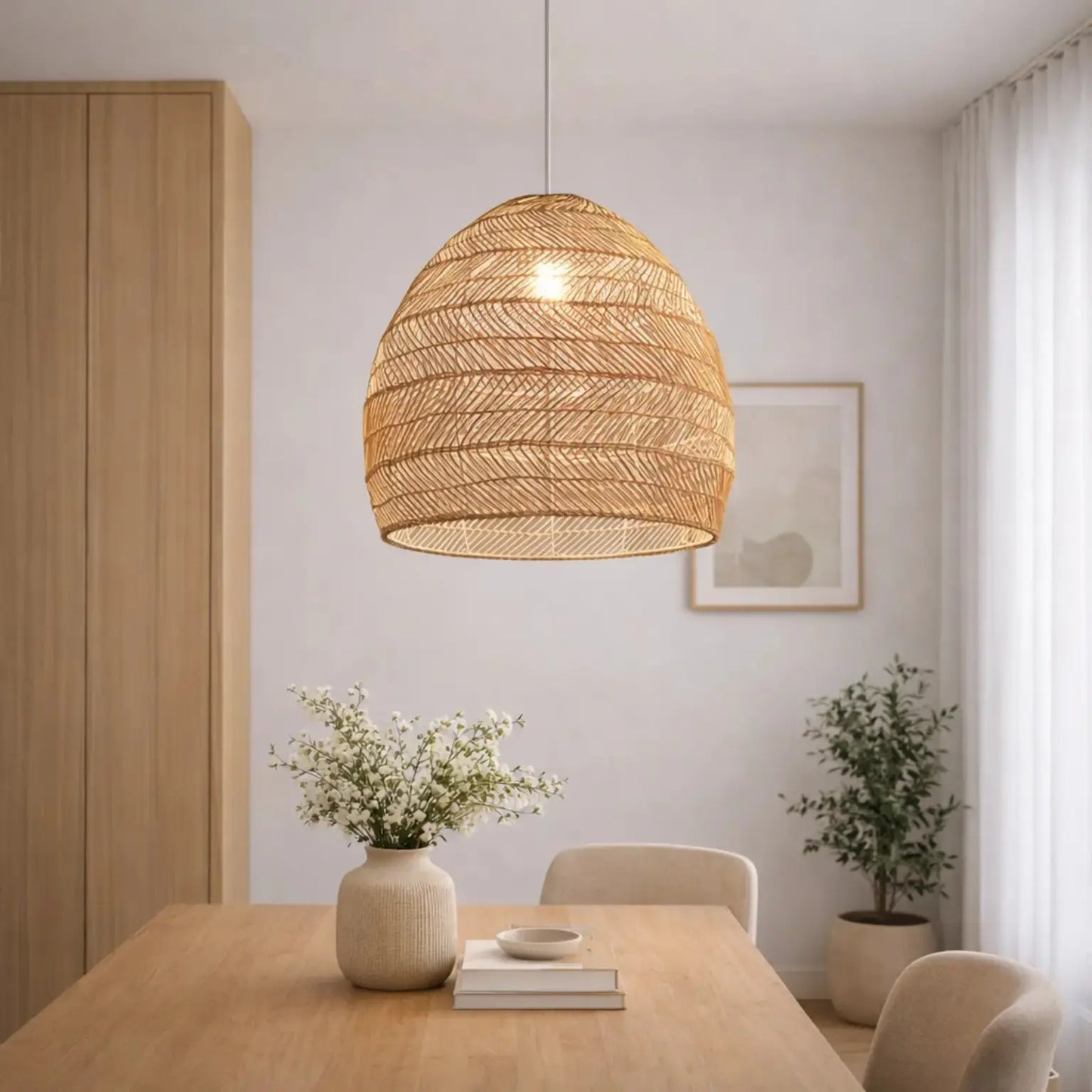 Suspension en bambou au design nordique Ø 25 cm | Dome