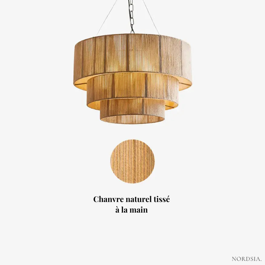 Suspension en chanvre naturel | Kaja