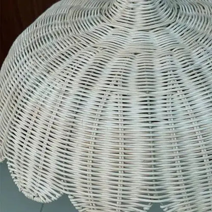 Suspension en rotin naturel ondulé Ø 45 cm | Hedda