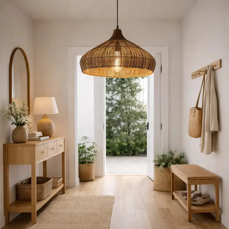 Suspension en Rotin Naturel Ø 40 cm - Modèle Nella
