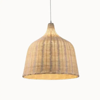 Suspension Sculpturale en Bambou Naturel Ø 25 cm | Tindra
