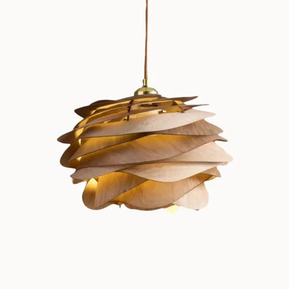 Suspension en bois et bambou naturel - Ø 30 cm | Iris