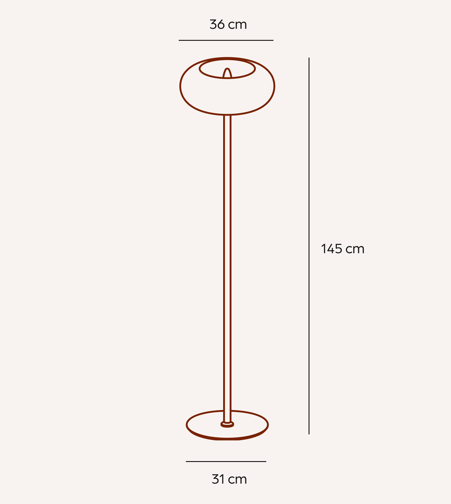 Lampadaire Vitrea noir chrome finition - Lumalia