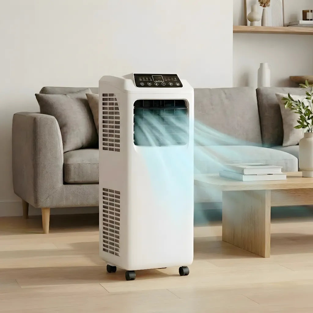 9000 BTU Draagbare Luchtconditioner met Geïntegreerde Ontvochtiger en Afstandsbediening