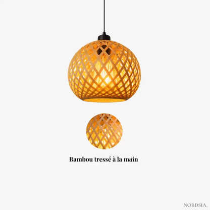 Suspension Sphérique en Bambou Ø 20 cm | Ronden