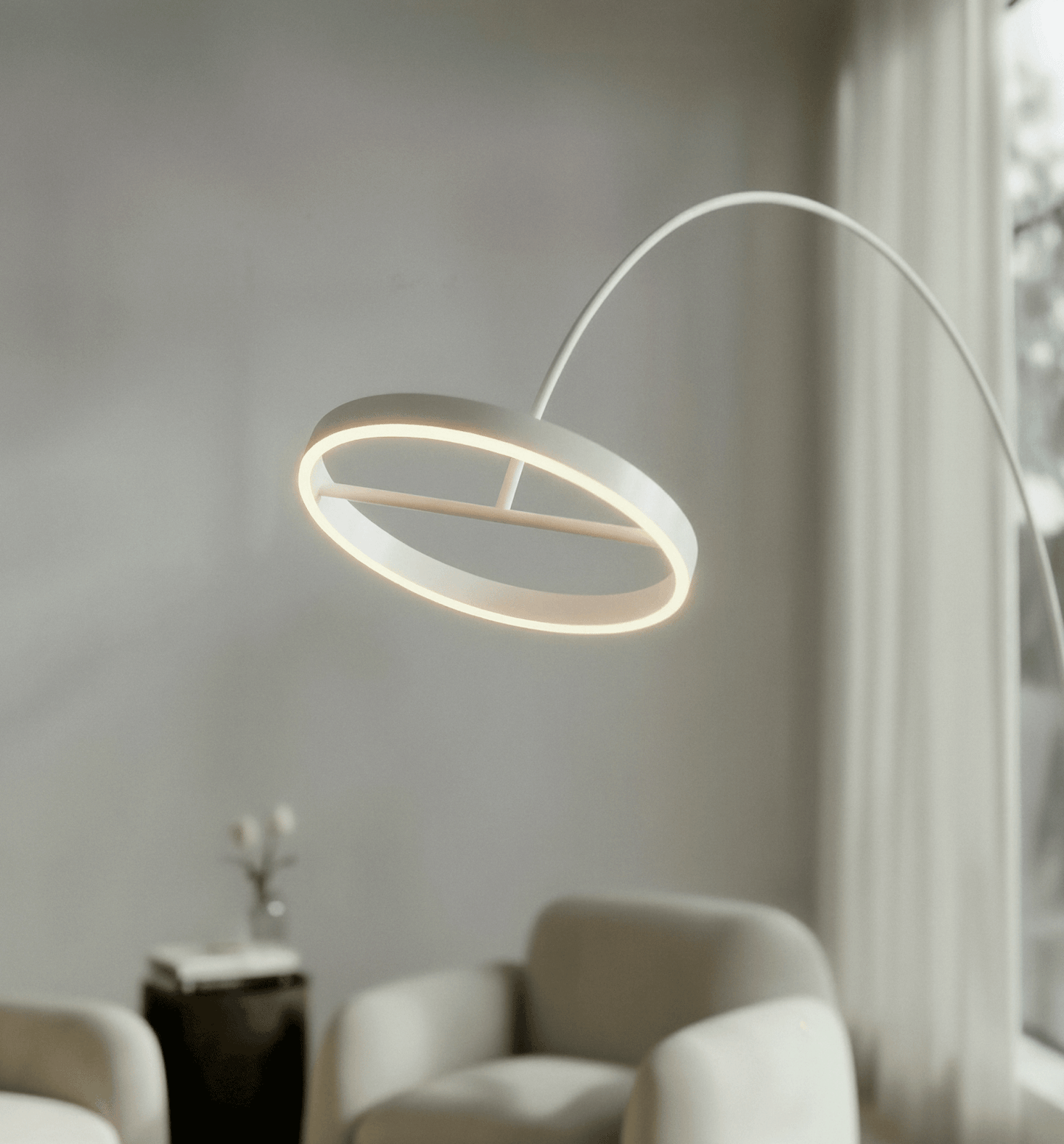 Lampadaire Arcola LED dimmable vue tactile - Lumalia