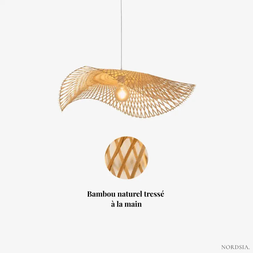 Suspension Aérienne en Bambou Ø 35 cm | Vara