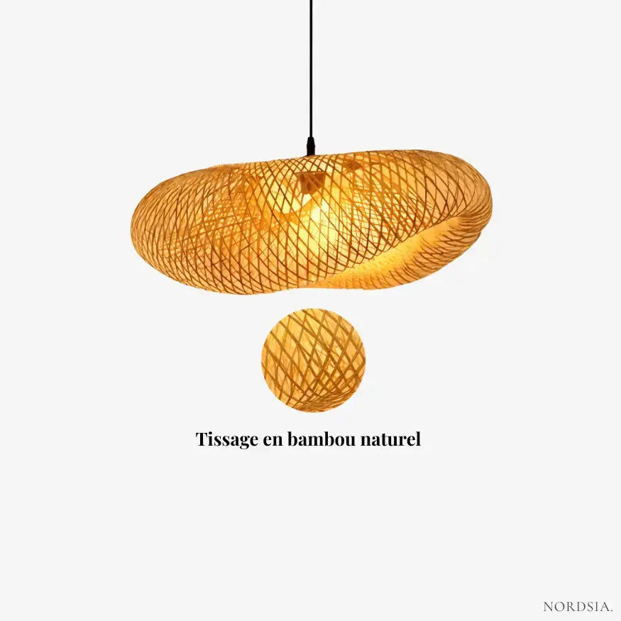 Suspension en bambou scandinave Ø 40 cm | Aina