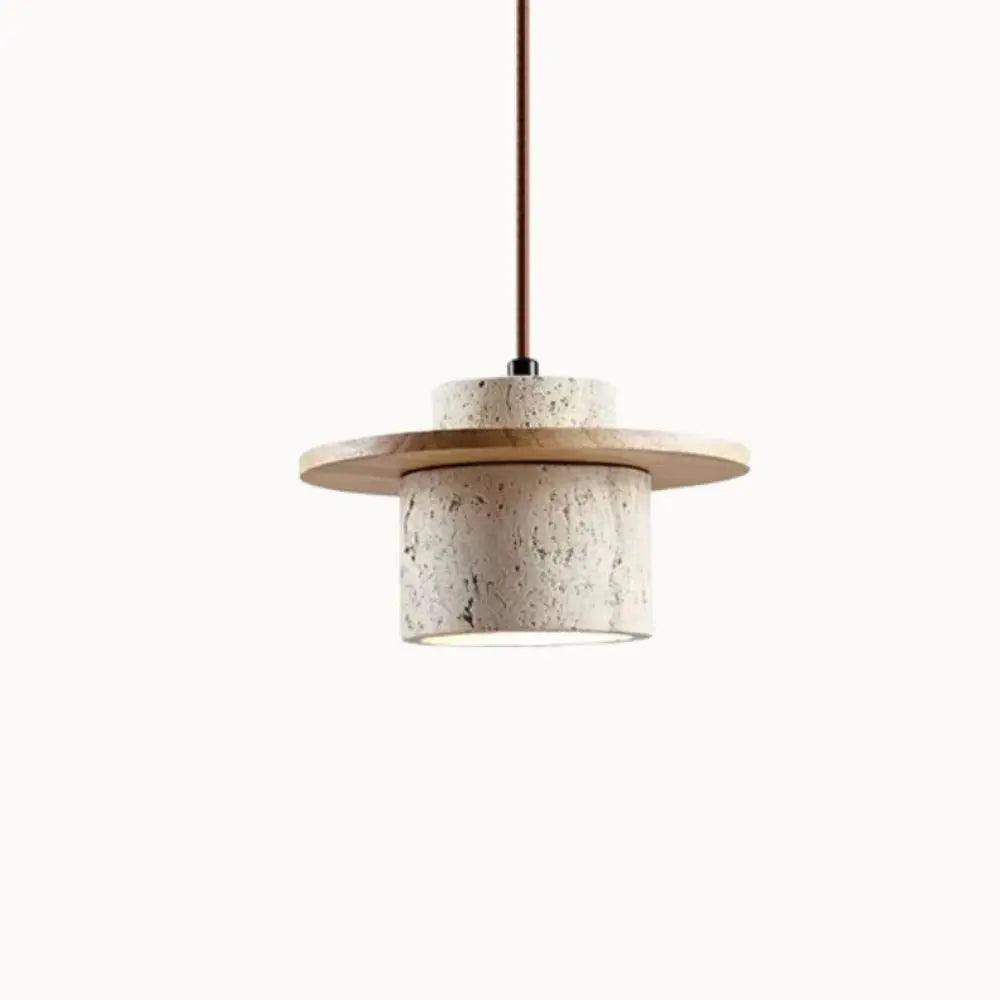 Suspension scandinave en travertin Ø 20 cm | Ålesund
