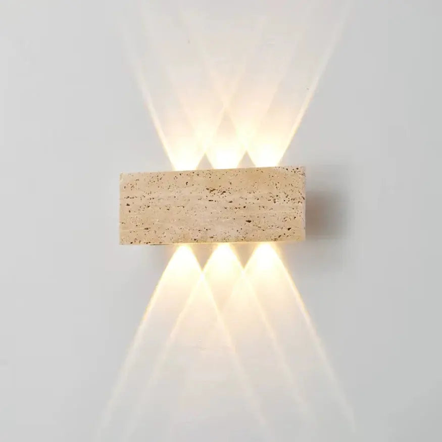 Applique Murale LED Design en Travertin | Sorell