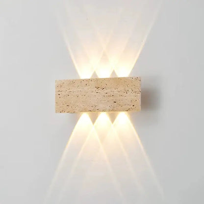 Applique Murale LED Design en Travertin | Sorell