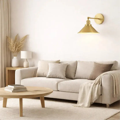 Applique murale vintage en laiton orientable | Viggo