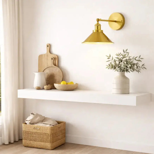 Applique murale vintage en laiton orientable | Viggo