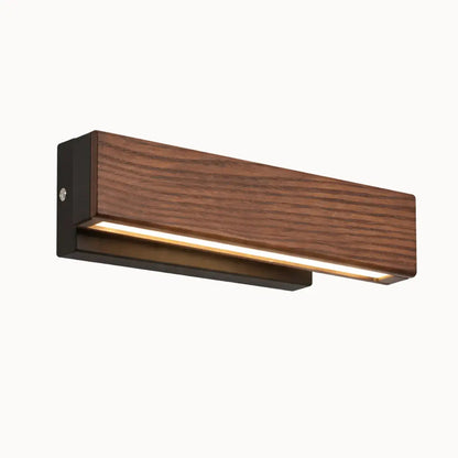 Applique Murale LED Design en Noyer Ø 30 cm | Hørne
