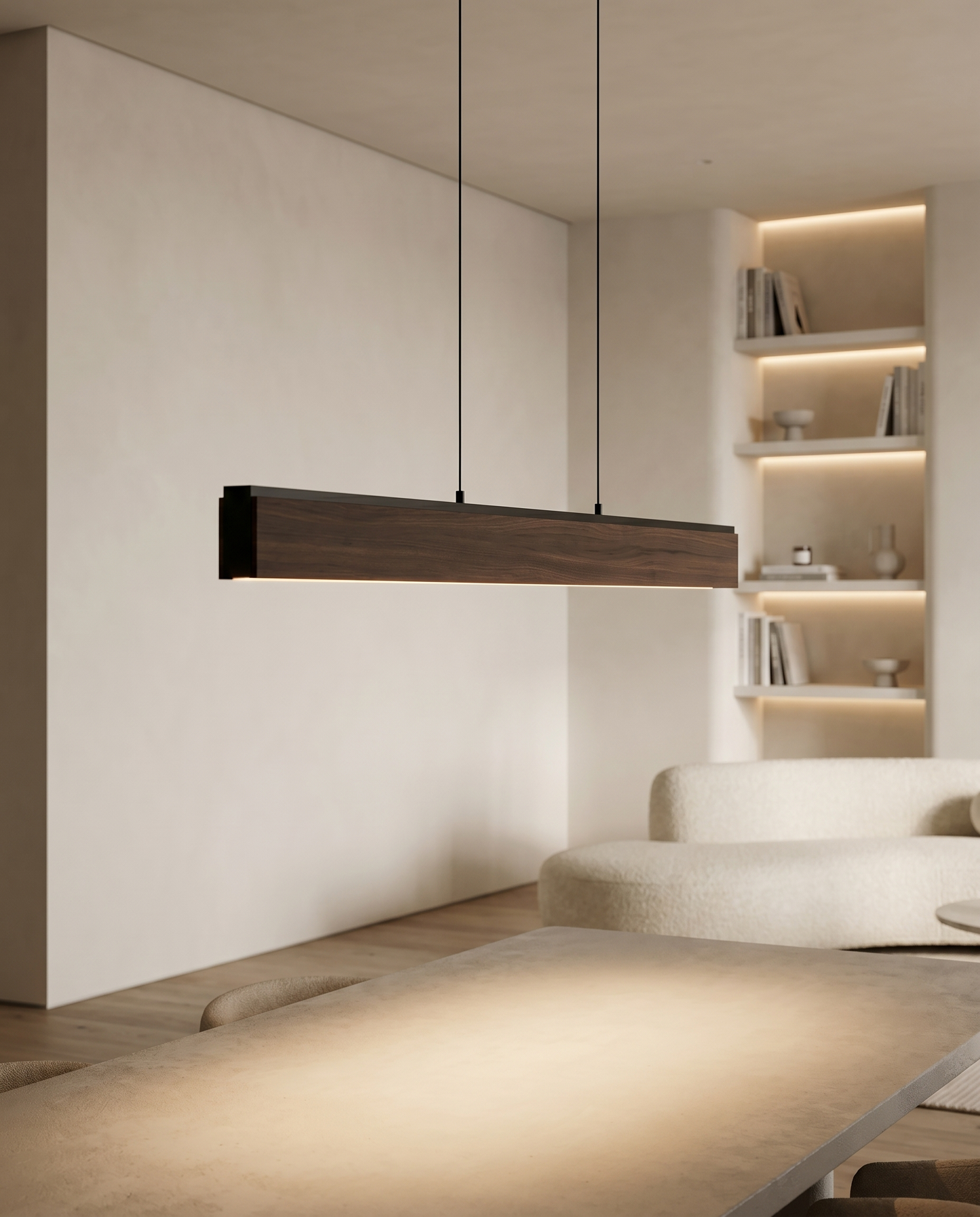 Suspension Volute DALI-2 DT8 LED KNX Loxone Casambi domotique professionnelle - Lumalia
