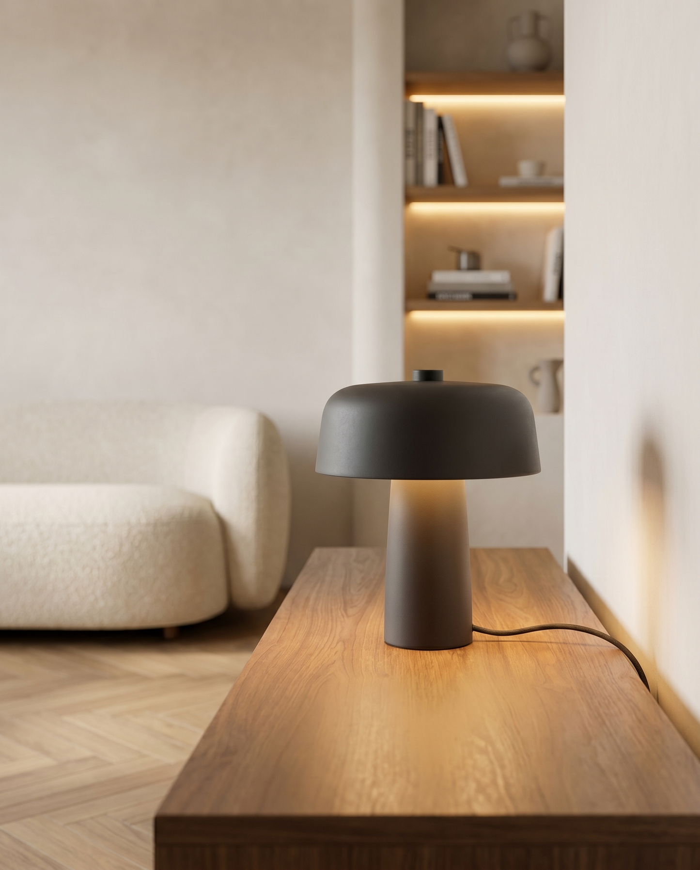 Lampe de table sans fil Solune LED mini IP54 16,5 cm tactile chevet bureau terrasse - Lumalia