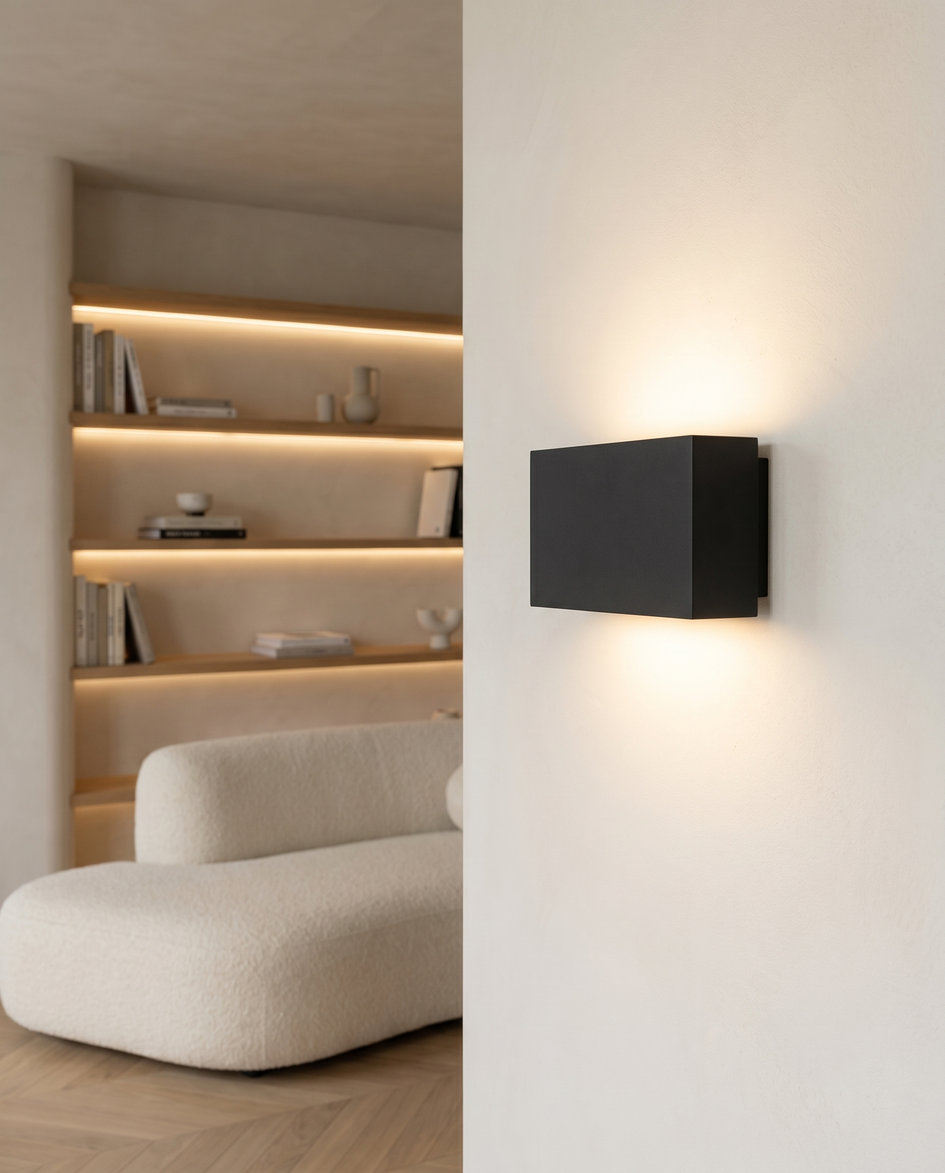 Applique murale Cleren LED IP54 510 lm compact up & down extérieur façade - Lumalia