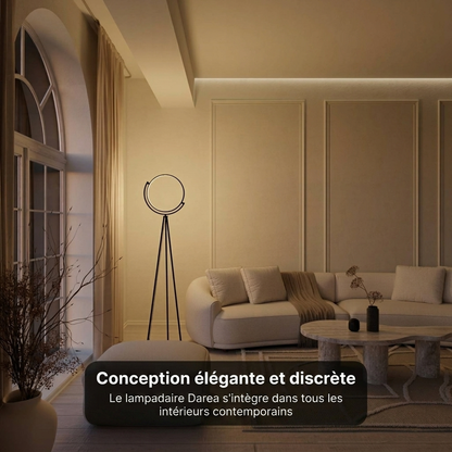 Lampadaire Darea vue éclairage 1200 lm dimmable - Lumalia
