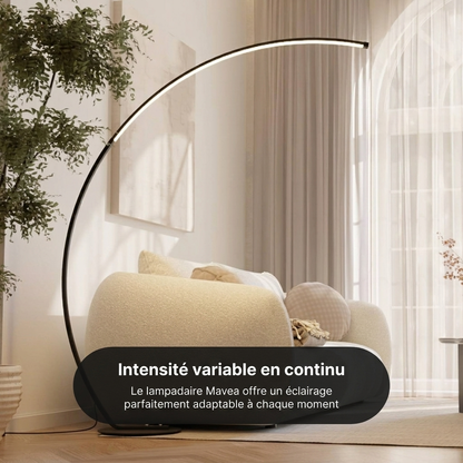 Lampadaire Mavea vue détail base stable aluminium - Lumalia