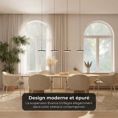 Suspension Evanos vue éclairage 4409 lm dimmable - Lumalia