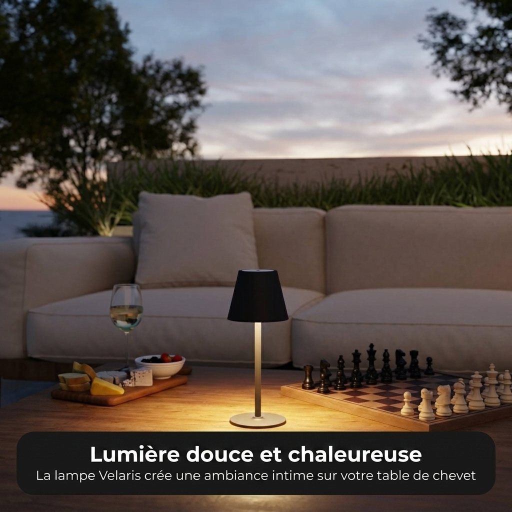 Lampe Velaris vue ambiance terrasse intérieur - Lumalia