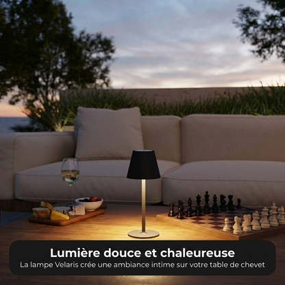 Lampe Velaris vue ambiance terrasse intérieur - Lumalia