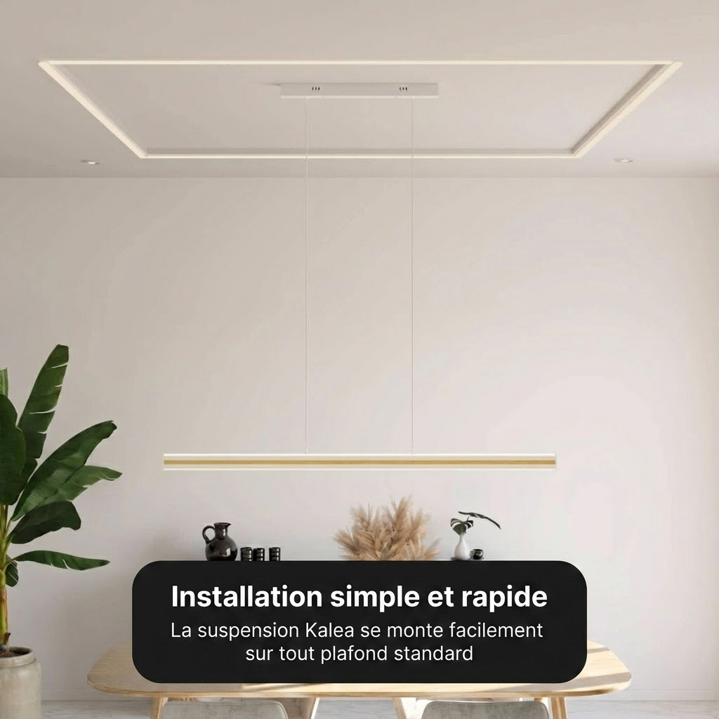 Suspension Kalea vue installation smart home Tuya - Lumalia