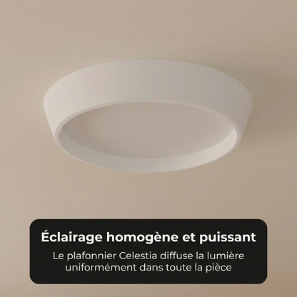 Plafonnier Celestia vue ambiance salon cuisine - Lumalia
