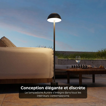 Lampadaire Aurora vue éclairage IP54 16h+ tactile - Lumalia