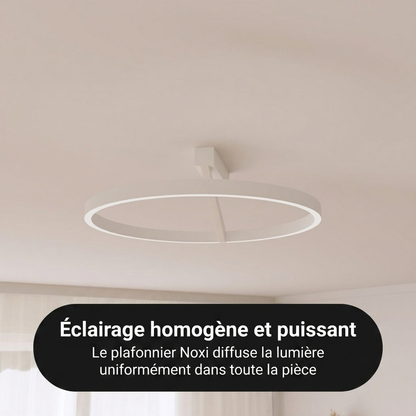 Plafonnier Noxi vue ambiance salon couloir - Lumalia