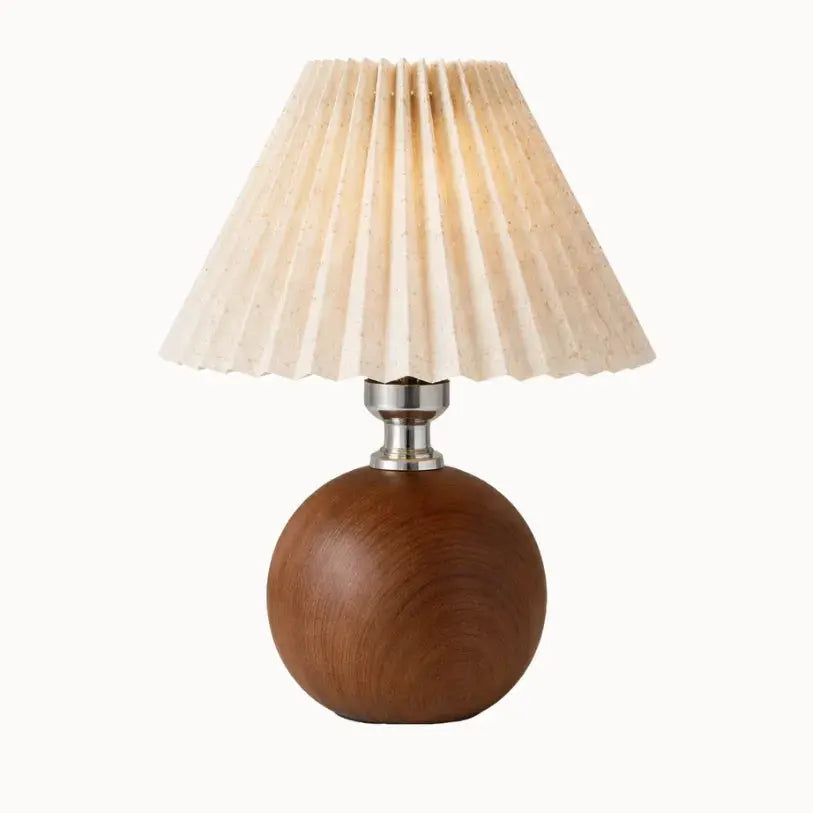 Lampe de chevet en bois massif et tissu | Aeris