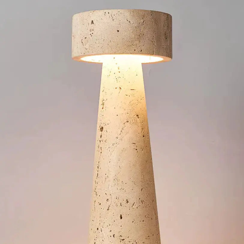 Lampe de chevet moderne LED en travertin | Neri