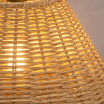 Lampe de chevet en bambou tressé - Modèle Yuna