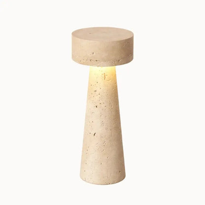 Lampe de chevet moderne LED en travertin | Neri