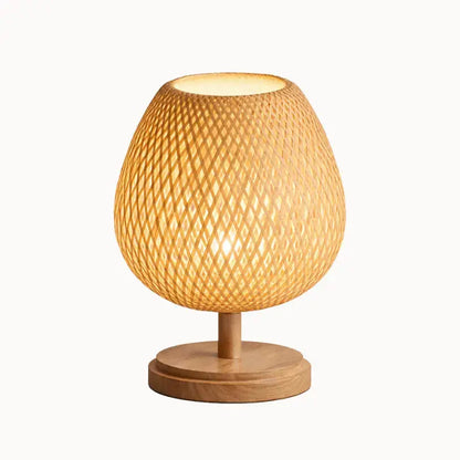 Lampe de chevet en bois et bambou naturel | Neya