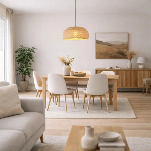 Suspension en Bambou Scandinave Ø 30 cm | Lumea