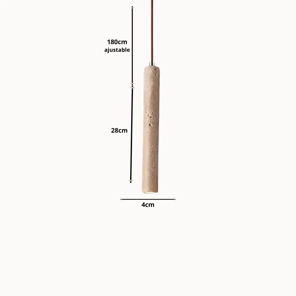 Suspension Scandinave Élégante en Pierre de Travertin | Narvik