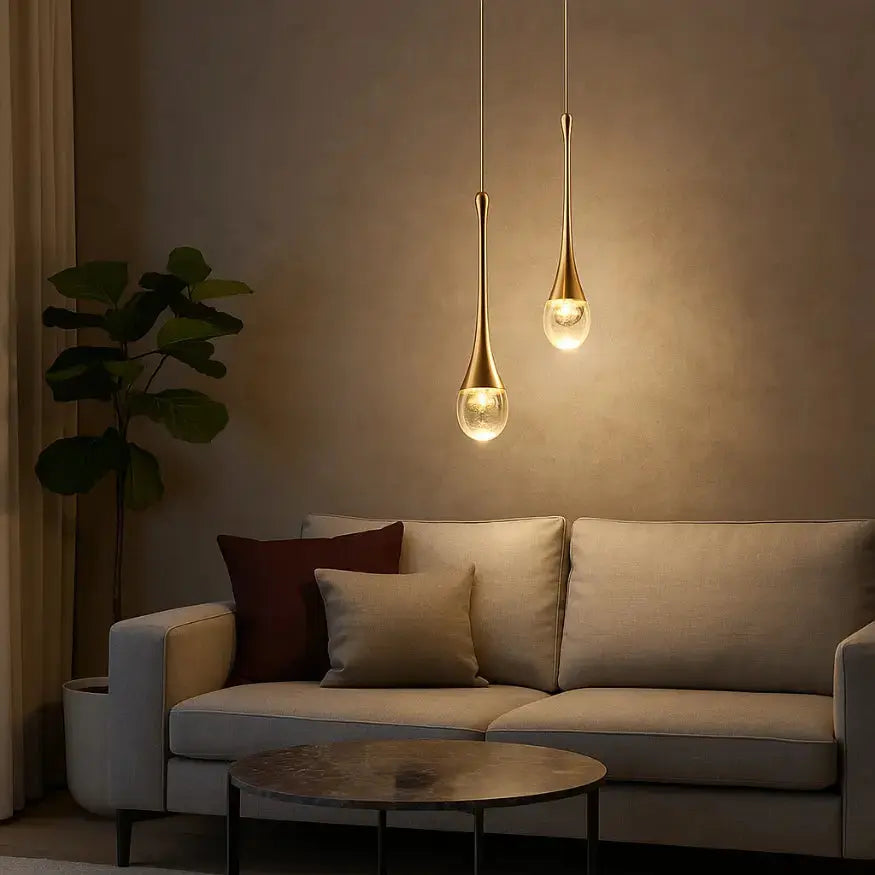 Suspension en cristal moderne Ø 35 cm | Aysel