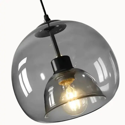 Suspension en verre minimaliste Ø 20 cm | Elina