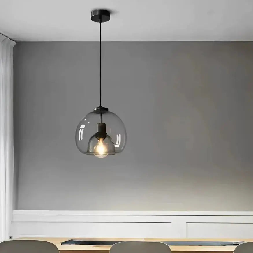 Suspension en verre minimaliste Ø 20 cm | Elina