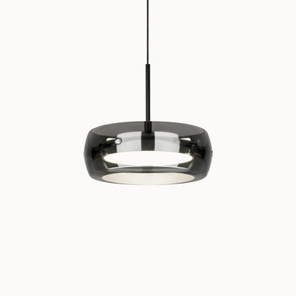Suspension en verre fumé moderne Ø 20 cm | Naela